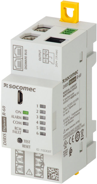 Socomec lance un module combinant la surveillance des courants résiduels et des courants de charge